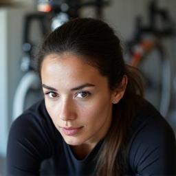 Grace Nguyen during bike fit