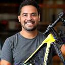 Carlos holding a freshly serviced MTB